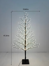 Load image into Gallery viewer, 47in Black Birch Tree with 349 LED Lights Indoor Use Only
