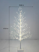 Load image into Gallery viewer, 37523-WT-S - 47in White Birch Tree with 349 LED Lights Indoor Use Only
