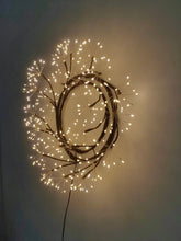 Load image into Gallery viewer, 24in LED Christmas Wreath Brown Indoor Hanging Holiday Decor
