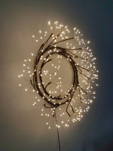 Load image into Gallery viewer, 24in LED Christmas Wreath Brown Indoor Hanging Holiday Decor
