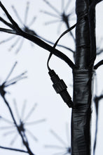 Load image into Gallery viewer, 71&quot; H I/0 Black Flowering Twinkling LED Tree
