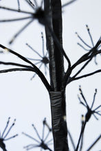 Load image into Gallery viewer, 71&quot; H I/0 Black Flowering Twinkling LED Tree
