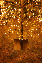 Load image into Gallery viewer, 71&quot; H I/0 Black Flowering Twinkling LED Tree
