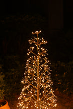 Load image into Gallery viewer, 48&quot; H I/0 Black Flowering Twinkling LED Tree
