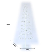 Load image into Gallery viewer, 71&quot; H I/O White Color Changing Flowering Twinkling LED Tree

