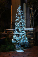 Load image into Gallery viewer, 71&quot; H I/O White Color Changing Flowering Twinkling LED Tree
