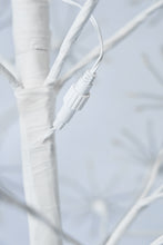 Load image into Gallery viewer, 71&quot; H I/0 White Flowering Twinkling LED Tree
