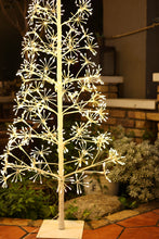 Load image into Gallery viewer, 71&quot; H I/0 White Flowering Twinkling LED Tree
