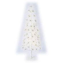 Load image into Gallery viewer, 48&quot; H I/O White Flowering Twinkling LED Tree

