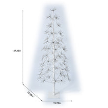 Load image into Gallery viewer, 48&quot; H I/O White Flowering Twinkling LED Tree
