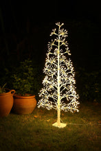 Load image into Gallery viewer, 48&quot; H I/O White Flowering Twinkling LED Tree
