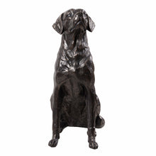 Load image into Gallery viewer, Bronze Sitting Labrador Life Size Resin Home Decor Living Room Display
