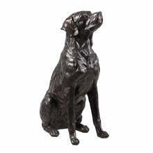 Load image into Gallery viewer, Bronze Sitting Labrador Life Size Resin Home Decor Living Room Display
