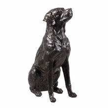 Load image into Gallery viewer, Bronze Sitting Labrador Life Size Resin Home Decor Living Room Display
