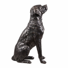 Load image into Gallery viewer, Bronze Sitting Labrador Life Size Resin Home Decor Living Room Display
