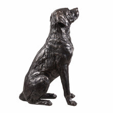 Load image into Gallery viewer, Bronze Sitting Labrador Life Size Resin Home Decor Living Room Display
