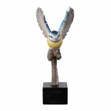 Load image into Gallery viewer, Blue Tit On Branch Lifelike Resin Bird Home Tabletop Decor
