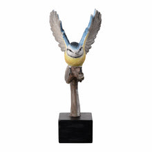 Load image into Gallery viewer, Blue Tit On Branch Lifelike Resin Bird Home Tabletop Decor
