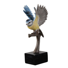 Load image into Gallery viewer, Blue Tit On Branch Lifelike Resin Bird Home Tabletop Decor

