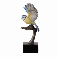 Load image into Gallery viewer, Blue Tit On Branch Lifelike Resin Bird Home Tabletop Decor
