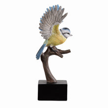 Load image into Gallery viewer, Blue Tit On Branch Lifelike Resin Bird Home Tabletop Decor
