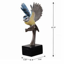 Load image into Gallery viewer, Blue Tit On Branch Lifelike Resin Bird Home Tabletop Decor
