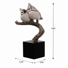 Load image into Gallery viewer, Couple Crested Tit On Branch Lifelike Bird Resin Home Tabletop Decor
