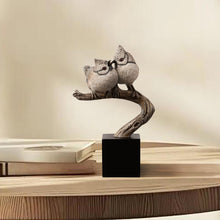 Load image into Gallery viewer, Couple Crested Tit On Branch Lifelike Bird Resin Home Tabletop Decor
