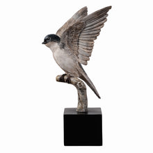 Load image into Gallery viewer, Small Swallow On Branch Lifelike Bird Resin Home Tabletop Decor

