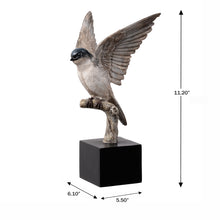 Load image into Gallery viewer, Small Swallow On Branch Lifelike Bird Resin Home Tabletop Decor
