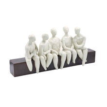 Load image into Gallery viewer, Abstract Seated Figures Sculpture
