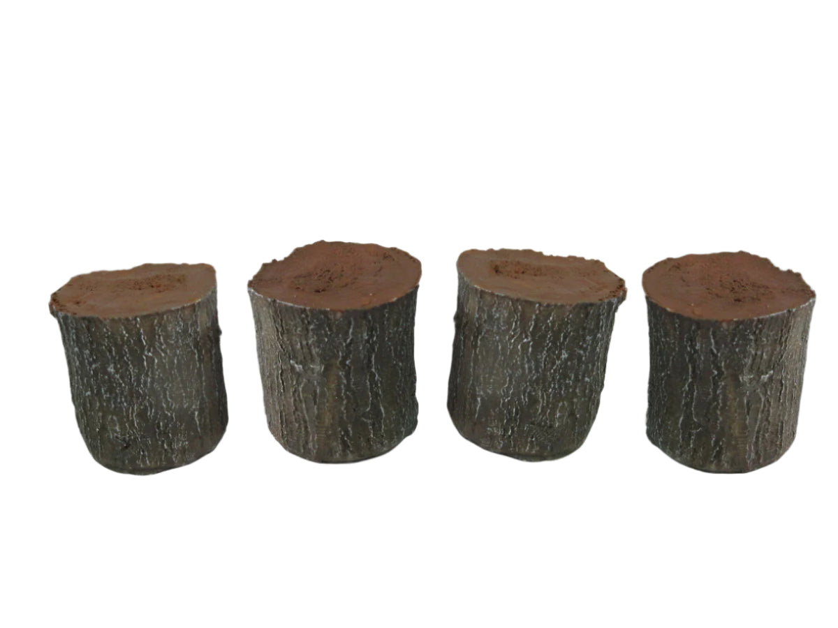 Fairy Garden-Log Stool Set Of 4 - 2 Set Min