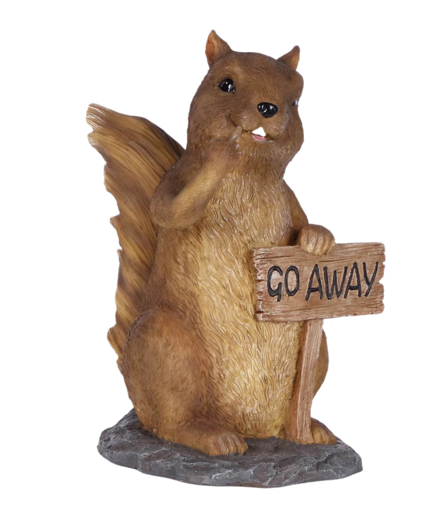 Squirrel Holding Go Away Sign (Hi-Line Exclusive)