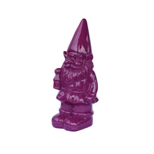 Load image into Gallery viewer, Garden Gnome Statue Holding Lantern-Purple
