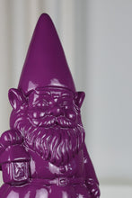 Load image into Gallery viewer, Garden Gnome Statue Holding Lantern-Purple

