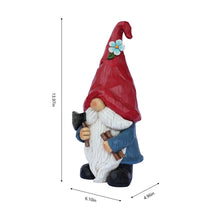 Load image into Gallery viewer, 14in Garden Gnome Chopping Wood
