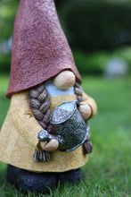 Load image into Gallery viewer, 16in Female Garden Gnome Watering Plant
