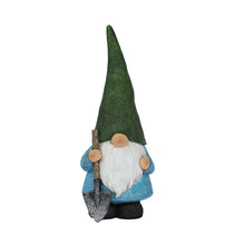 Load image into Gallery viewer, 16in Garden Gnome Statue Holding Shovel
