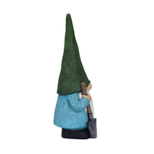 Load image into Gallery viewer, 16in Garden Gnome Statue Holding Shovel
