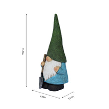 Load image into Gallery viewer, 16in Garden Gnome Statue Holding Shovel
