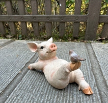 Load image into Gallery viewer, Yoga Pig Polyresin Statue
