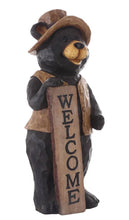 Load image into Gallery viewer, Bear Standing with Welcome Sign
