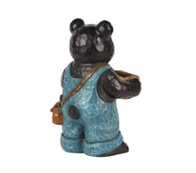 Load image into Gallery viewer, Bear Holds Bird Bath with Cardinal

