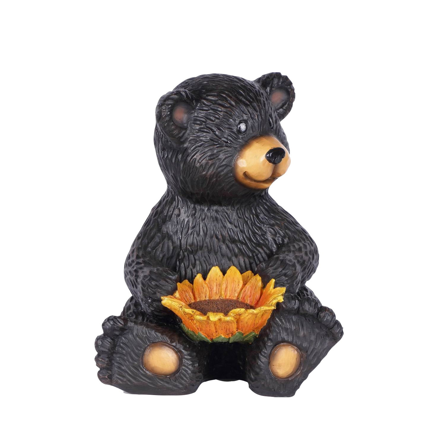 Bear Cub Holding Sunflower