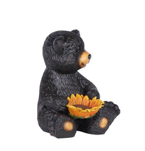 Load image into Gallery viewer, Bear Cub Holding Sunflower
