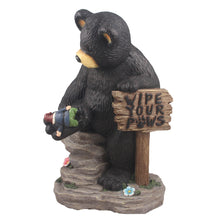 Load image into Gallery viewer, Bear Holding Sign And Gnome

