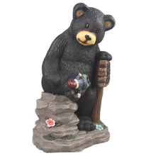 Load image into Gallery viewer, Bear Holding Sign And Gnome
