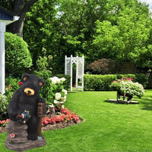 Load image into Gallery viewer, Bear Holding Sign And Gnome

