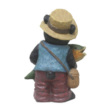 Load image into Gallery viewer, 75619-O - Bear with Fish Welcome Sign for Garden or Home
