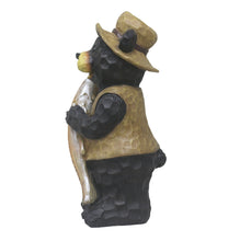 Load image into Gallery viewer, Standing Bear with Fish Welcome Sign
